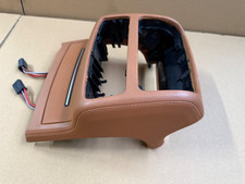 Audi A6 RS6 4G C7 Blende Leder Cognacbraun Mittelkonsole Abdeckung Hinten