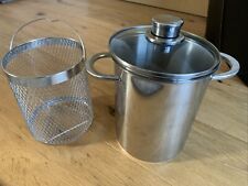 Fissler Spargeltopf Dampfgarer 17 cm x 25 cm mit WMF Deckel 4 Liter