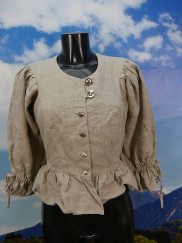 Trachtenbluse bluse grau - trachtenbluse,