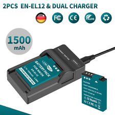 2Pcs EN-EL12 Akku & Ladegerät
