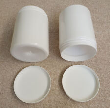 2x 2000 ml Vorratsdose Schraubdose Kunststoff Dose *Schraubdeckel  *weiß *rund
