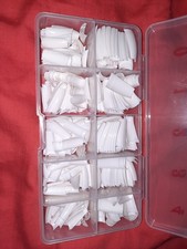 Nageldesign Nagelverlängerung Tips Weiß French Nail Tips In Sortierbox
