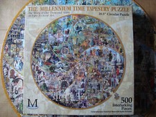 RUNDPUZZLE (500 Teile) - THE MILLENNIUM TIME TAPESTRY PUZZLE + Poster + Booklet