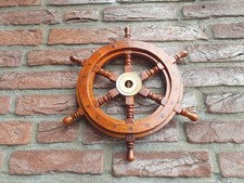 Schiffsrad Antik Steuerrad 30cm Schiffsteuerrad Schiff Piraten Deko Boot Holz