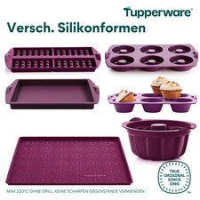 Tupperware Silikonformen versch. Größen Waffeln Donut Backunterlage Backformen