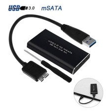 USB 3.0 M50 mSATA Alu SSD Gehäuse Adapter Case mit USB 3.0 kabel für mSATA SSD