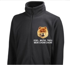 Fleecejacke Jacke CHOW-CHOW Stickerei by Siviwonder Hund
