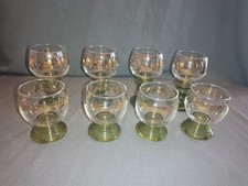 8 x Römer Glas Gläser Weinglas Weingläser,Weintrauben, Goldrand ,  Dekor