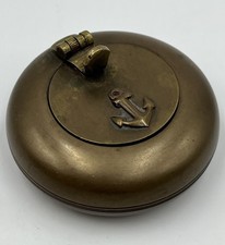 Aschenbecher Marine Ascher Taschen-Ascher Messing Reise Vintage Sammler Retro