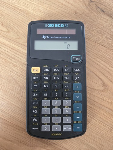 Texas instruments eco rs - ti-30,