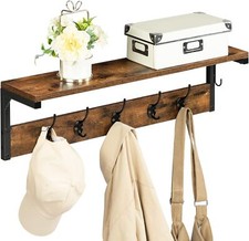 HOOBRO Wandgarderobe Wandregal Garderobenleisten 70 x 15 x 25 cm Flurgarderobe