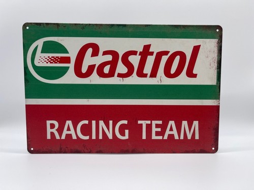 Blechschild castrol racing - castrol,
