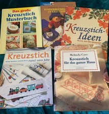 Buch Paket Kreuzstich Sticken Vorlagen hochwertig 5 Bücher Souter Coss Busch Top