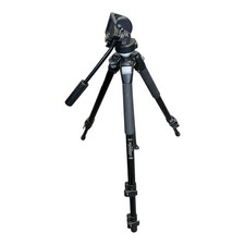 Manfrotto 055CLB/0B03 Dreibeinstativ | Manfrotto 128RC Micro Fluid Videoneiger