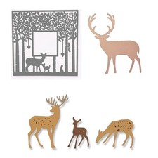 1 Stanzschablone Rentier