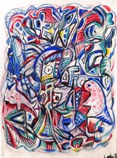 Original Abstraktes Mixed