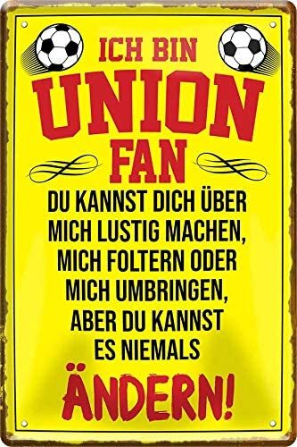 Blechschild fußball ich - fußball,