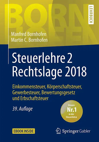 Steuerlehre rechtslage 2018 - steuerlehre, 2