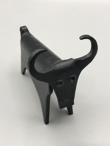 Vintage schmiedeeisen stier - vintage,