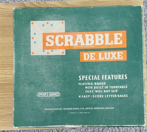 Vintage scrabble deluxe spears - scrabble,