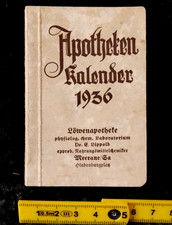 alter Apotheken Kalender 1936