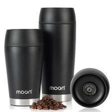 Moon 360° Thermobecher Kaffeebecher to go thermo Travel Mug 300ml Coffee to g...