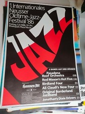 Plakat Jazz-Festival 1986 Oldtime Neuss Original DIN A1 TOP!