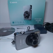 Canon IXUS 75 Kamera KOMPLETT MIT BOX getestet ALONE AUF BILDSCHIRM SIEHE FOTOS