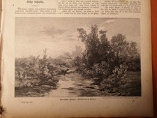 RK ÜLUM 1889 Zeitungsdruck 622 Carl Maler Küstner Morgen Tageszeit