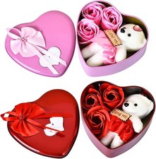Metall Geschenkbox Herz Teddy