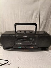 Sharp QT CH88 Boombox portable Rare Radio Cassette Recorder Twin CD (teildefekt)
