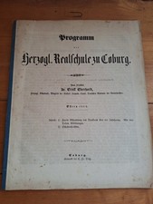 Old program booklet 1862