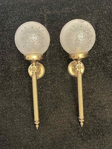 Ein paar vintage messing - vintage, messing-kugel