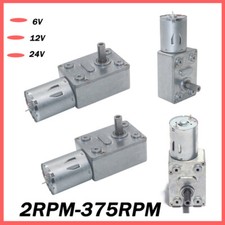 Schneckengetriebe Motor 370 (DC 6V 12V, 24V) 2RPM - 375RPM Getriebemotor