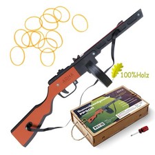 Holzgewehr PPSch 41 Gummiband