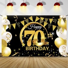 70 Geburtstag Deko Banner