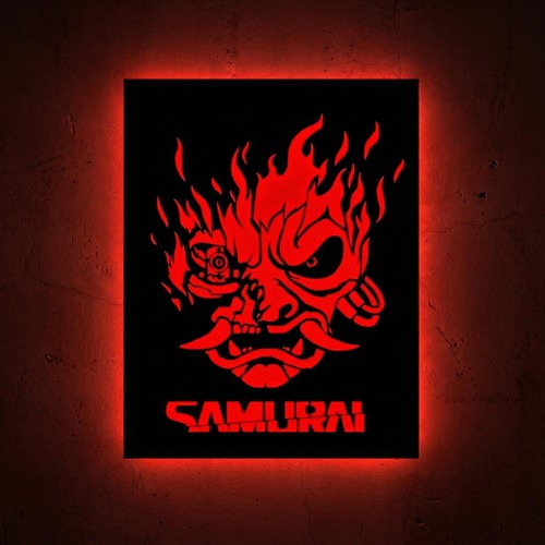 Samurai led neon - samurai,