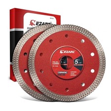 EZARC 125mm 22,2 Bohrung Dünn Fliesen Schneiden Diamant Scheibe Mesh Segment Fast Cut 2er Pack