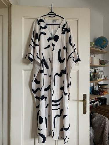 Trendy kleid mit muster - kleid,
