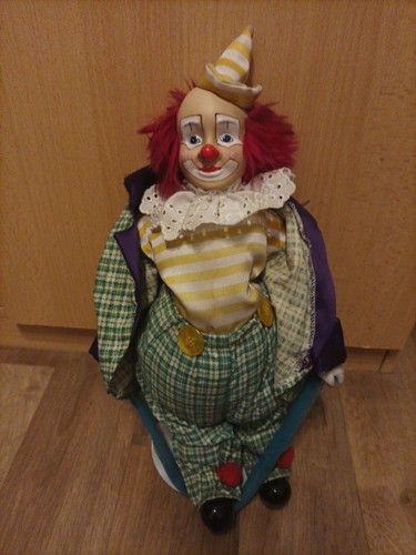 Clown puppe keramik - puppe,,