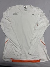 Adidas Marathon Shirt Weiß Langarm Limitierte Edition Größe L - 42 Selten