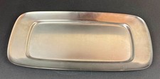 Servierplatte WMF Cromargan Edelstahl ca. 38x19 cm