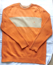 TOP!! warmer Marken Baumwoll-Pullover "Brax" Gr. 52, orange/beige SEHR G.ZUSTAND