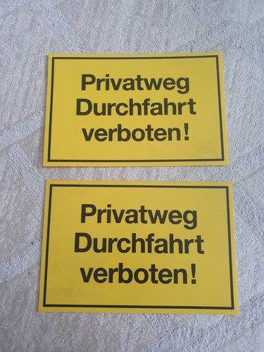 Schild privatweg - schild,