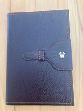 Rolex Oyster Day-Date Notizbuch Block Leder Dunkelbraun unbenutzt