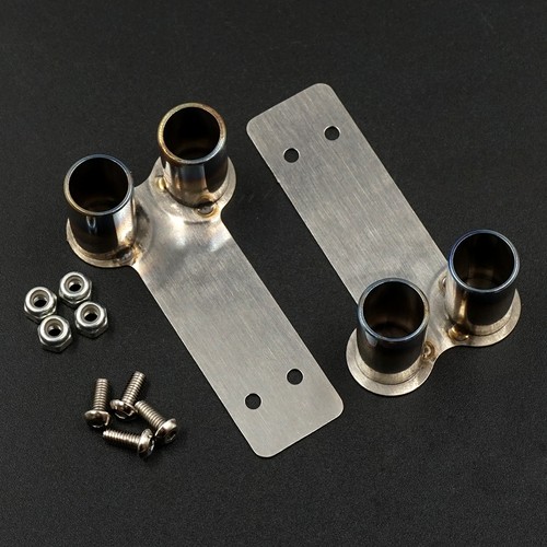 Edelstahl doppel auspuff - edelstahl, set
