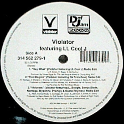 Violator say what first - say, /