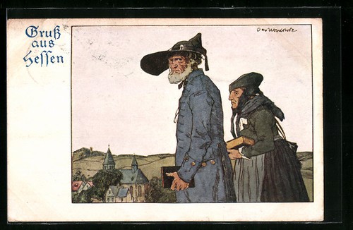 Künstler otto ubbelohde - künstler-ak,