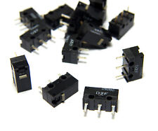 10x Omron D2F Micro-Taster, Mikro-Schalter, Subminiatur-Switch, NOS