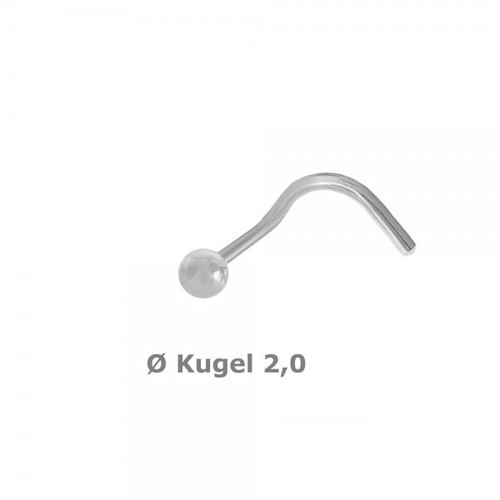 Kugel nasenstecker 925 silber - kugel-nasenstecker,